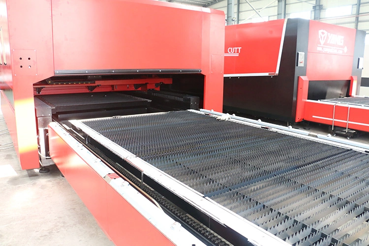 Protective Cover & Pallet Changer Sheet Metal CNC Fiber Laser Cutter with Remote Control