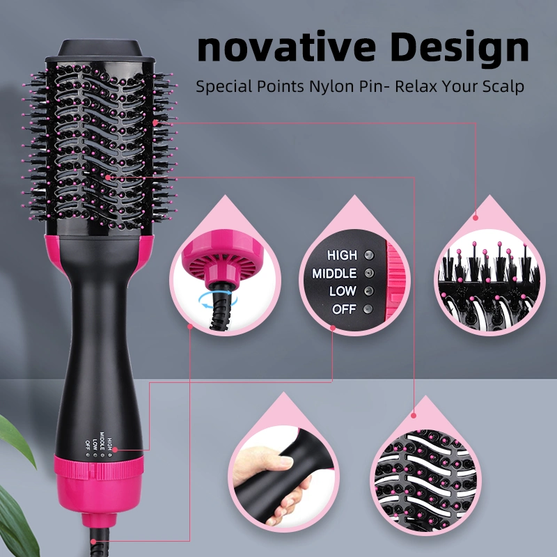 New Design One Step Hair Dryer and Volumizer Hair Straightener Brush