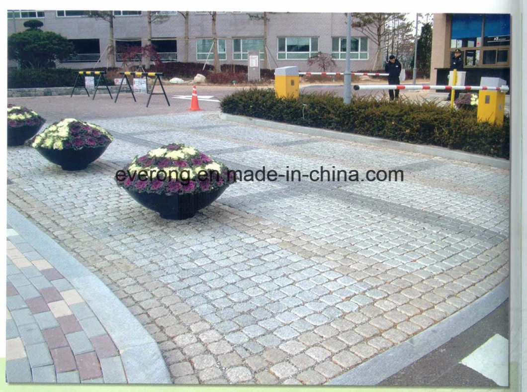 Natural Granite Meshed Back Flagstone/Cobblestone Paver in Multicolor for Exterior Paving