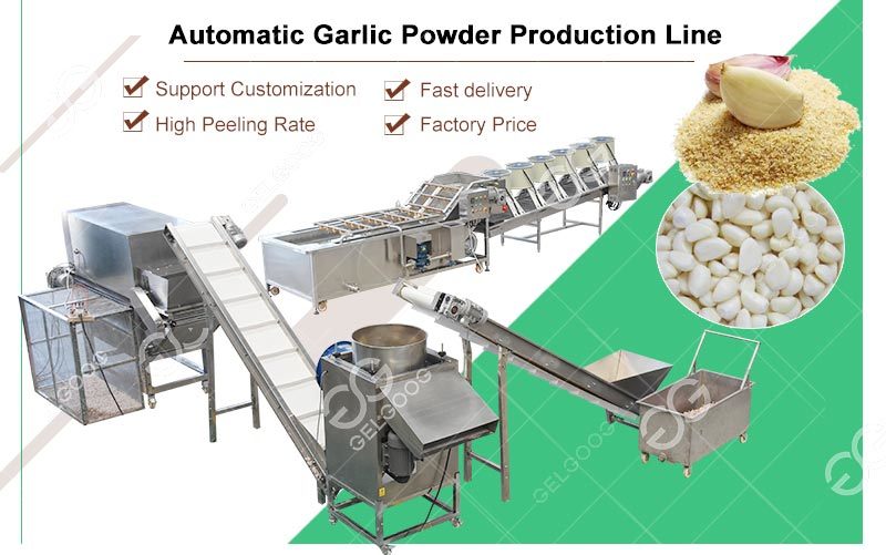 Gelgoog Small Automatic Onion Garlic Dehydration Powder Plant Ginger Onion Garlic Powder Making Machine