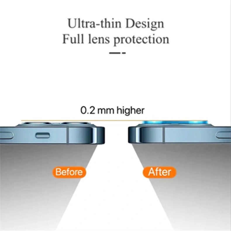 Luxury 9h Protector Anti-Scratch Camera Lens Protection Tempered Glass Cover Film Camera Lens Screen Protector for iPhone 12 Series Mobile Screen Protector