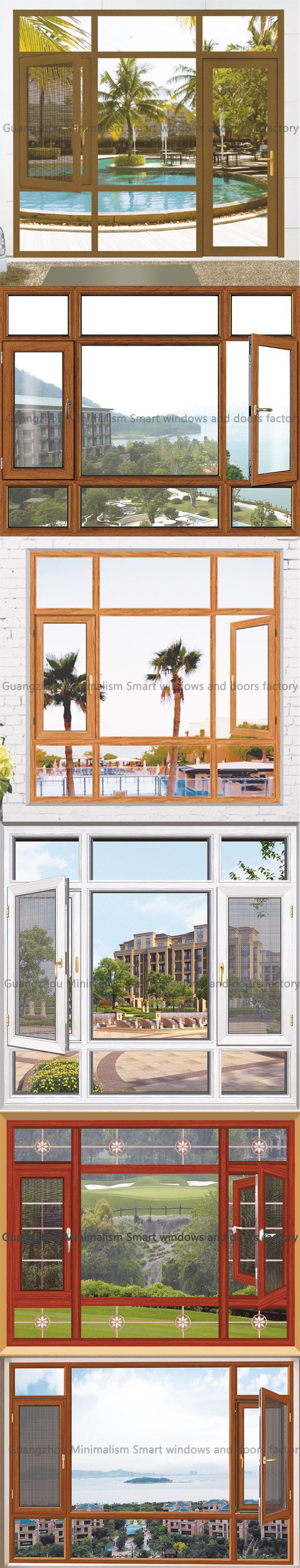 High Quality Aluminium Glass Window/Opening/Casement/Fixed for House