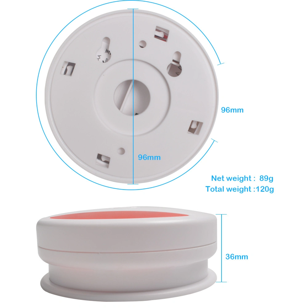 Home Safety Warning Independent LCD Carbon Monoxide Poisoning Monitor Fire Alarm Detector