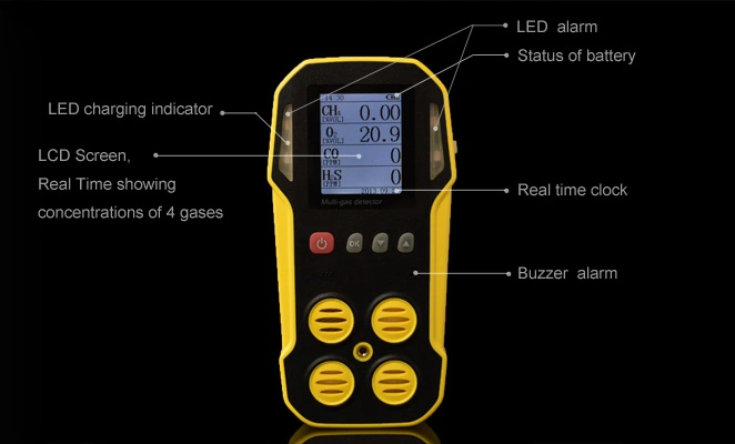 Combustible Gas Detector Gas Meter, Gas Leak Detector Large LCD Alarm Data Logger Software Belel