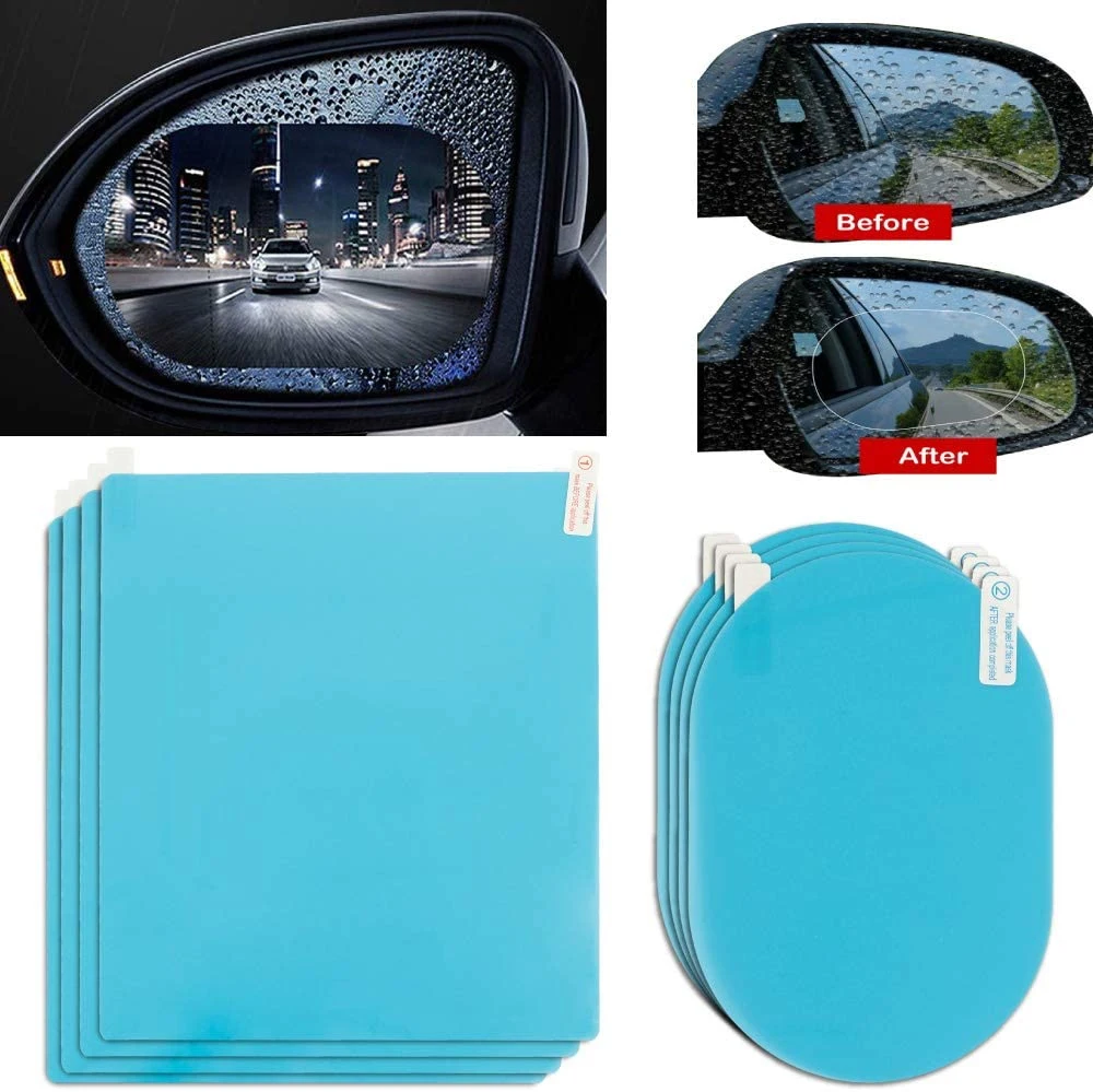 Car Rear View Mirror Film Waterproof Protective Film Anti Fog Anti Glare Anti Scratch for Cars Blind Spot Safe Driving