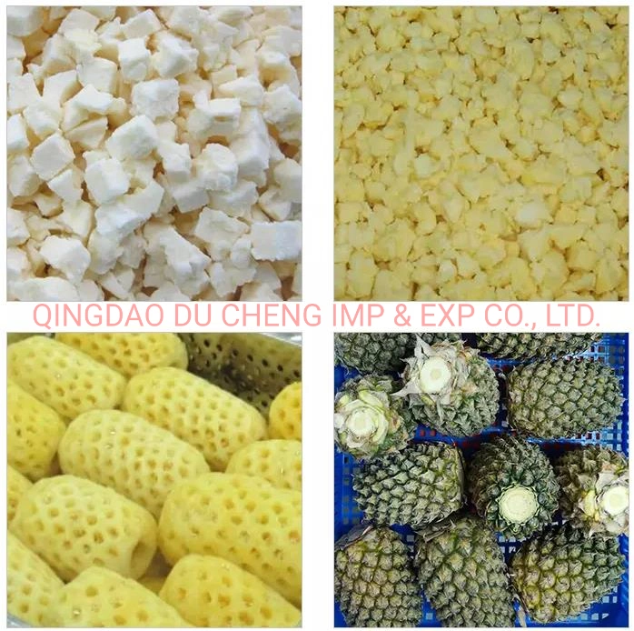 Most Favourite Pineapple Natural Frozen Fruit in Dice, Half-Cut, Ring or Tidbit Shape