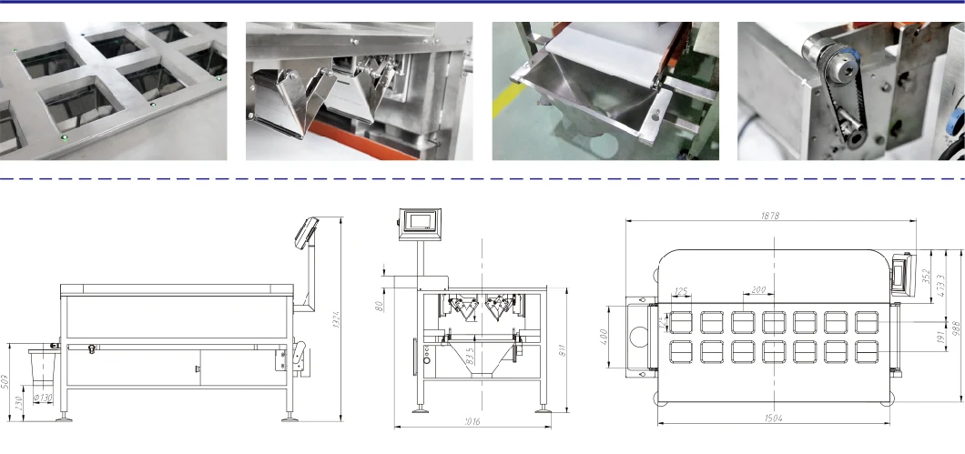 Jw-B21 14 Head Manual Weigher Packing Machinery for Frozen Chicken