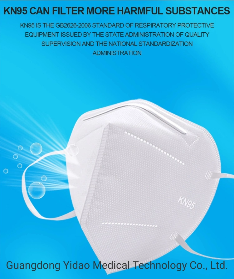 Disposable KN95 Respirator Respirator Respirator Earring Respirator 5 Layers Mask