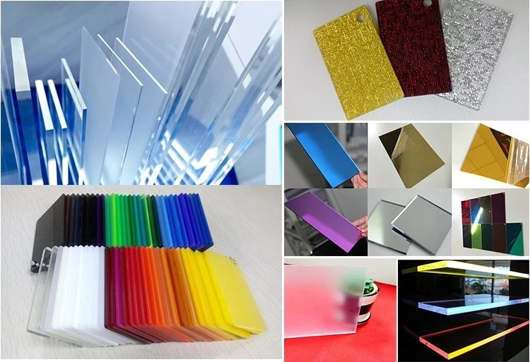 Transparent Clear Acrylic Sheet PMMA Sheet with Protective Logo Film
