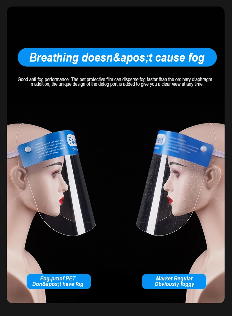 Transparent Protective Film Anti-Fog Cover Face Shields