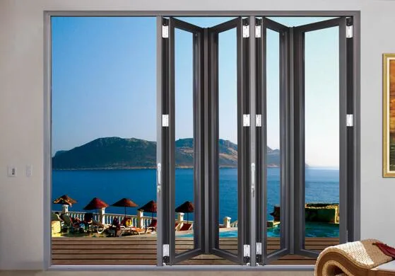 Sea View Room Aluminum Profile Glass Folding Door