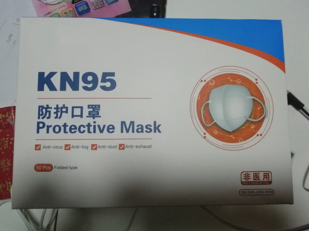in Stock Factory Price Smoke Mask Valved Fold-Flat N95