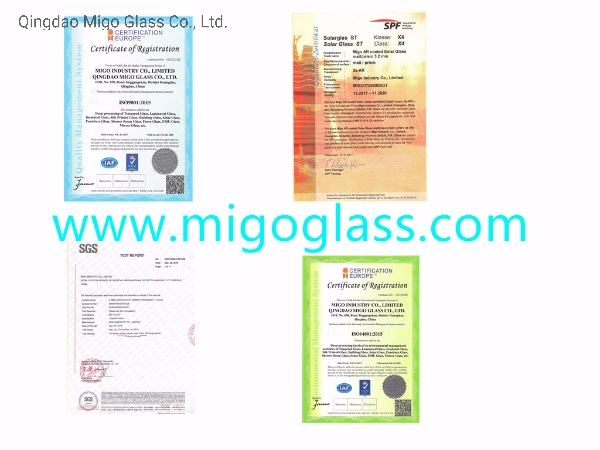 Ultra/Extra Clear Low Iron 4mm Thick Float Glass for Greenhouse Conservatory Made in China