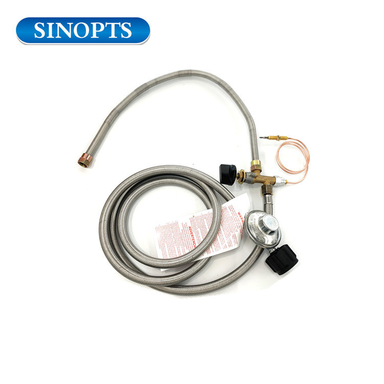 Gas Fireplace Fire Pits Spare Parts Gas Safety Valve Regulator with Hose