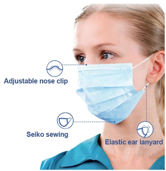 Non Woven Protective Protect Smoke Safety Anti Dust Disposable Face Mask