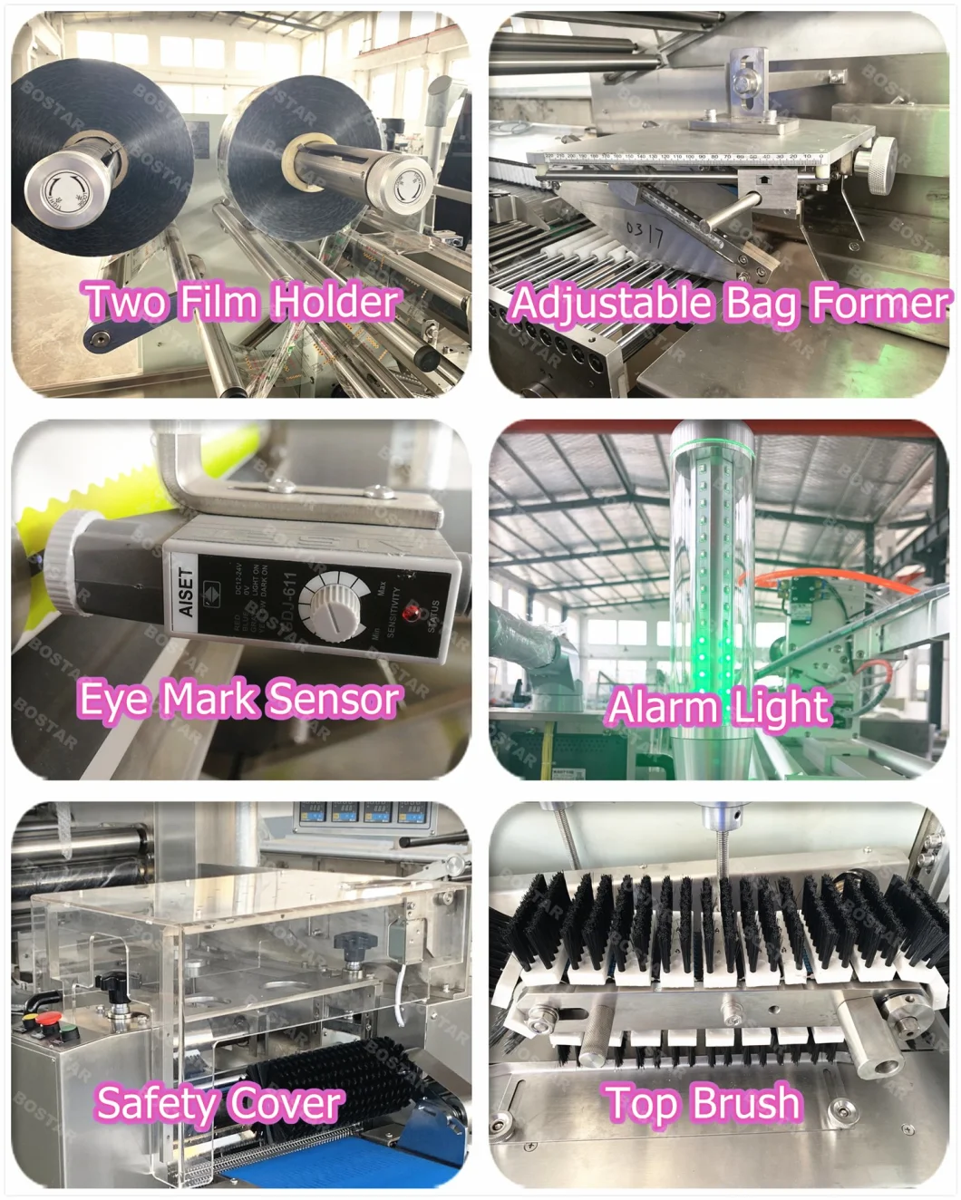 Seafood Frozen Shrimp Fishes Automatic Rotary Type Horizotnal Pillow Type Flow Pack Food Packaging Packing Wrapping Sealing Machine Machinery Equipment