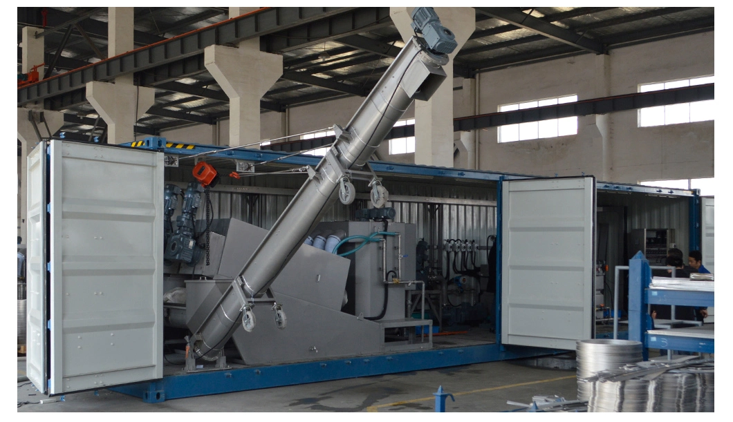Mobile Volute Screw Filter Press and Pump Skid Mounted Package