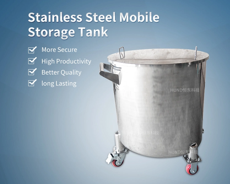 Stainless Steel Sanitary Movable Perfume/ Water/Hand Sanitizer Storage Tank Dispenser Tank