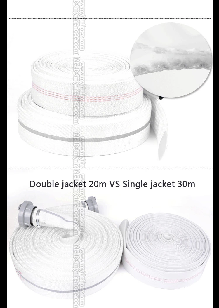 Double Jacket Canvas PU Fire Hydrant Hose Material