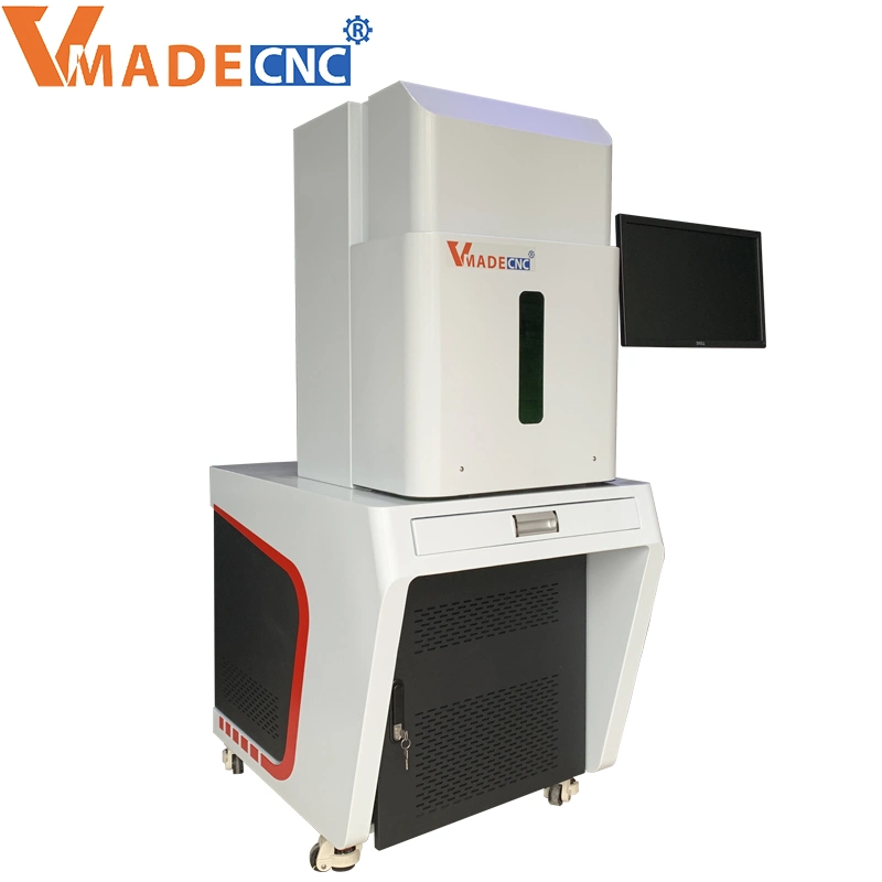 50W Fiber Laser Marking Machine for Metal Plastic ABS PVC Steel with Protective Cover