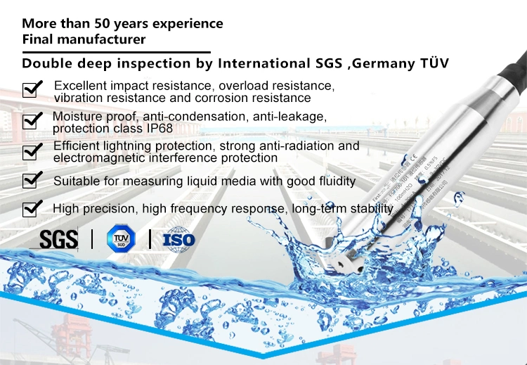 FST700-101 Submersible RS485 Remote Underground Water Storage Tank Level Indicator