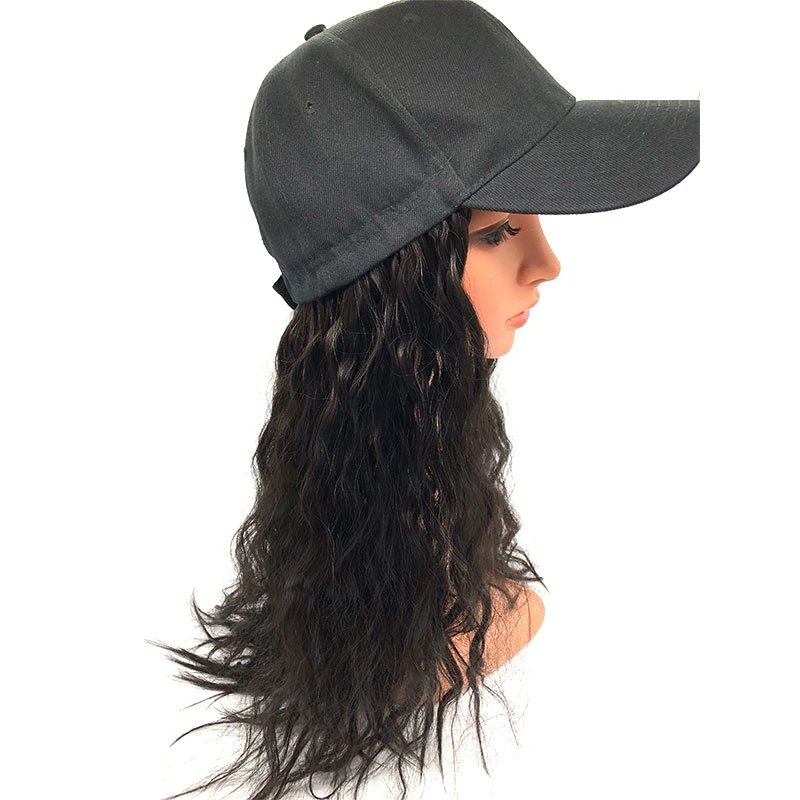 Curly Hair Hat Wig Synthetic Hair Wig Long Size Hair Products
