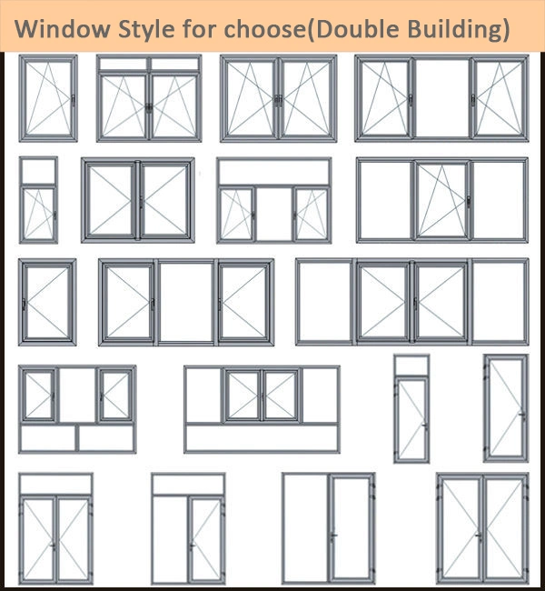 European Style Windows Folding Glass Windows Casement and Folding Window