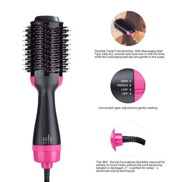 OEM Logo Customization Hair Dryer & Volumizer Hot Air Styler Brush Salon Hair Brush