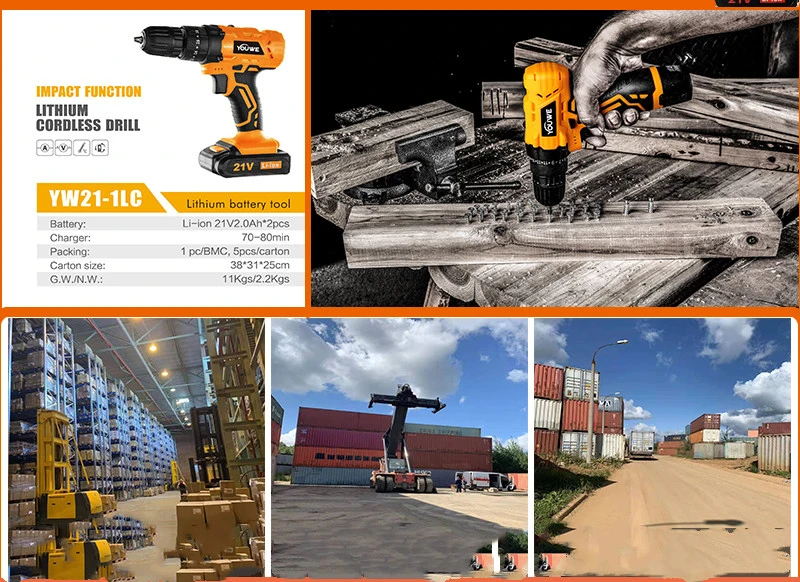 Li-ion Cordless Hammer Drill & Impact Driver 20V