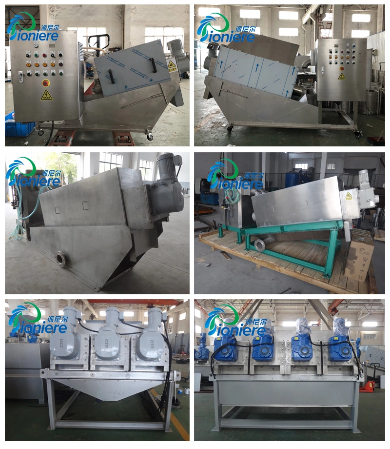 Professional Poultry Farm Sludge Treatment Screw Filter Press Equipment for Sewage Treatment