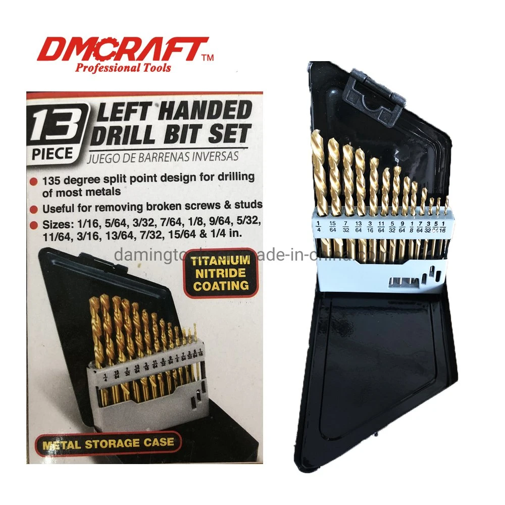 DIN338 Jobber Length Standard HSS Left Hand Drill Bit for Metal Drilling