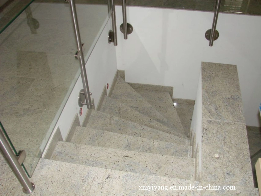Natural Granite Purple Spot Kashmir Gray/White Granite Stone Slab for Countertop/Floor/Stairs