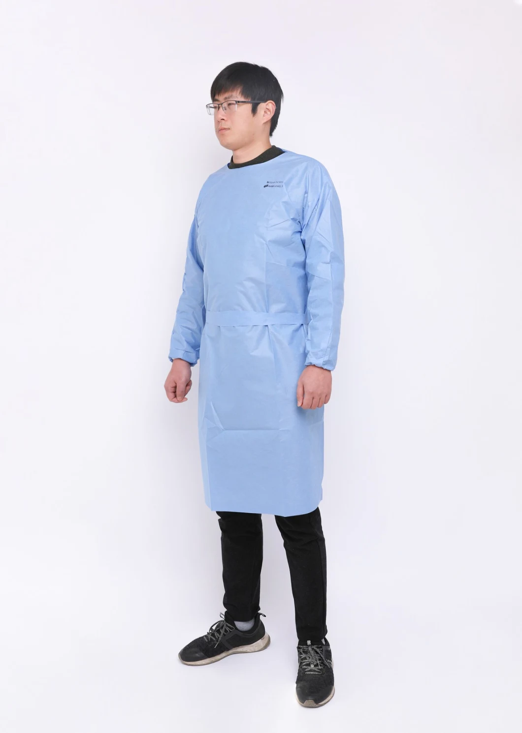 Waterproof Surgery Disposable PP PE Taped Seam Protective Suit Protective Clothing/Medical Coverall