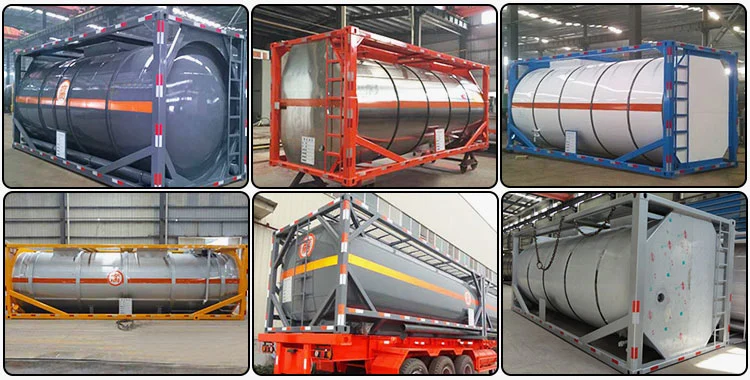 20FT 40FT ISO Storage Insulation Tank Container for Chemical Use