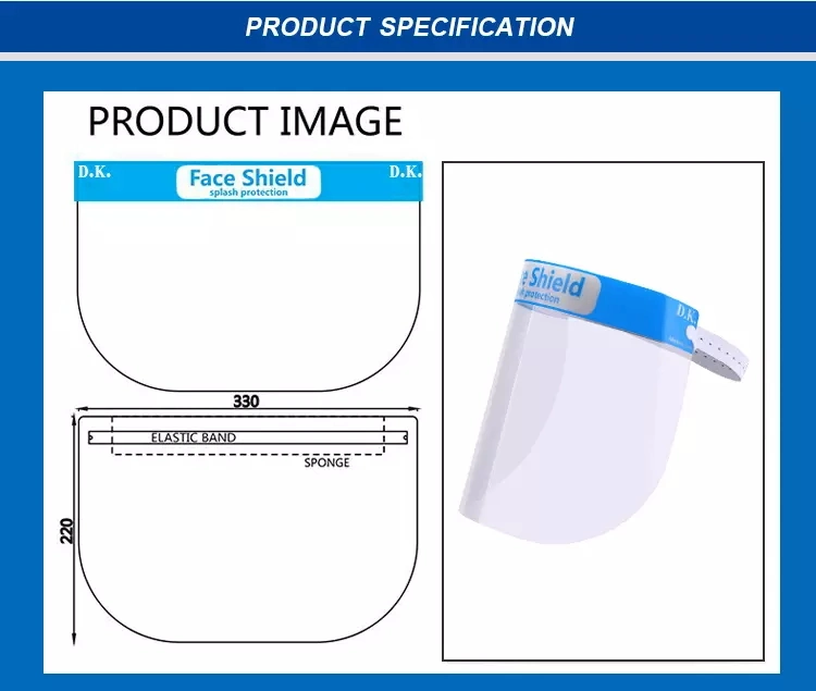 Direct Factory Production Manufacturing HD Transparent Double-Sided Anti Fog High Quality Protective Face Shield