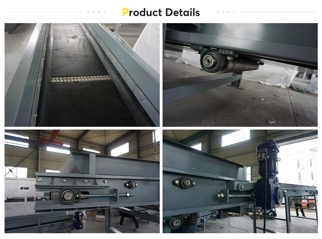 Powered Chain Belt Conveyor for Transport in Sludge Dewatering System