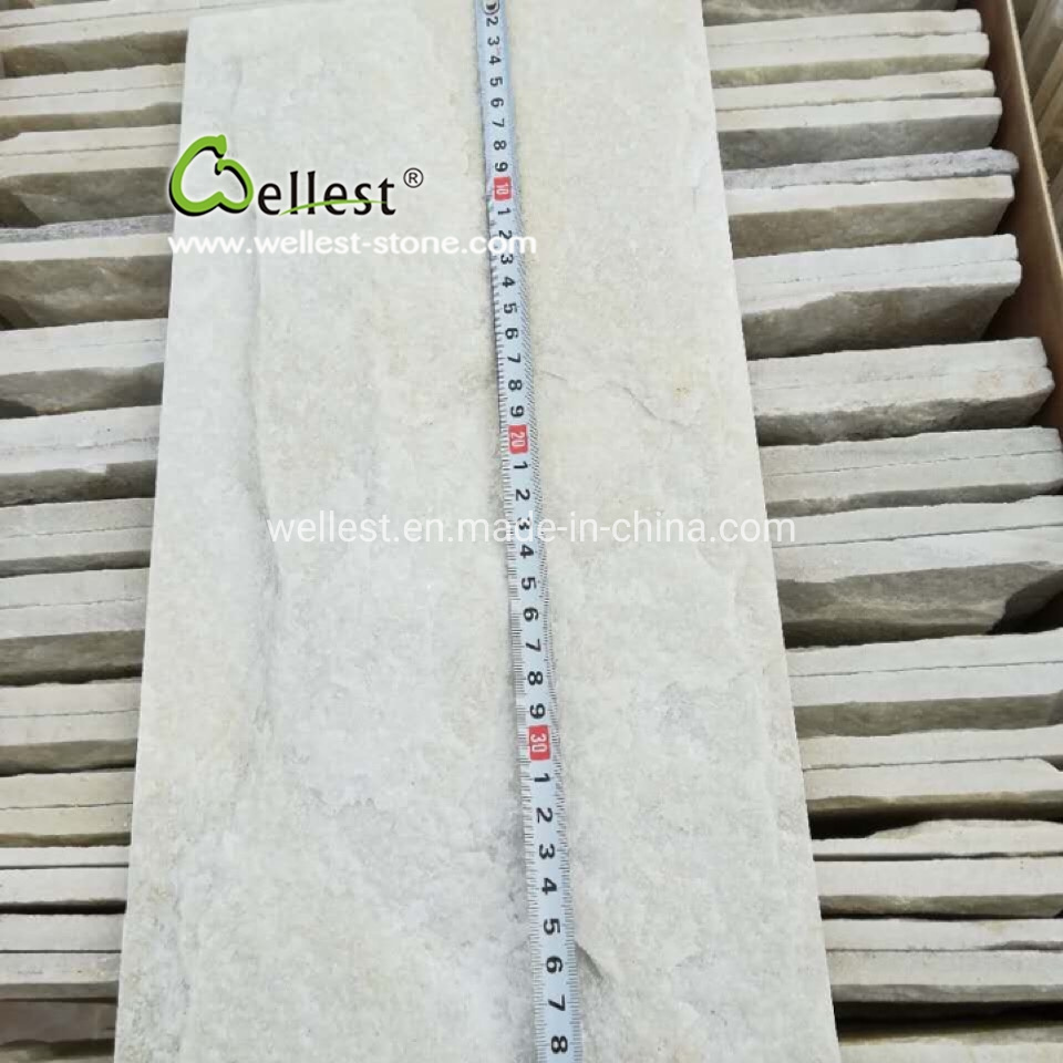 Cheap Price Natural White Quartzite Wall Stone Mushroom Stone