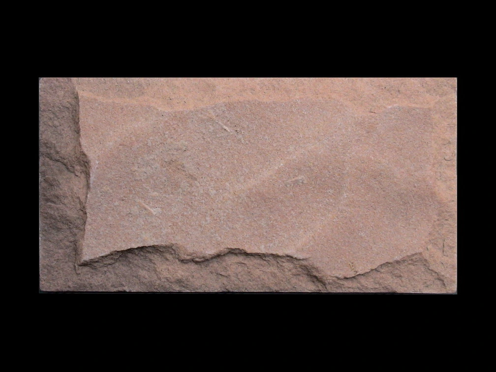 Red Sandstone Mushroom Tiles Stone Wall Facade Mushroom Stone