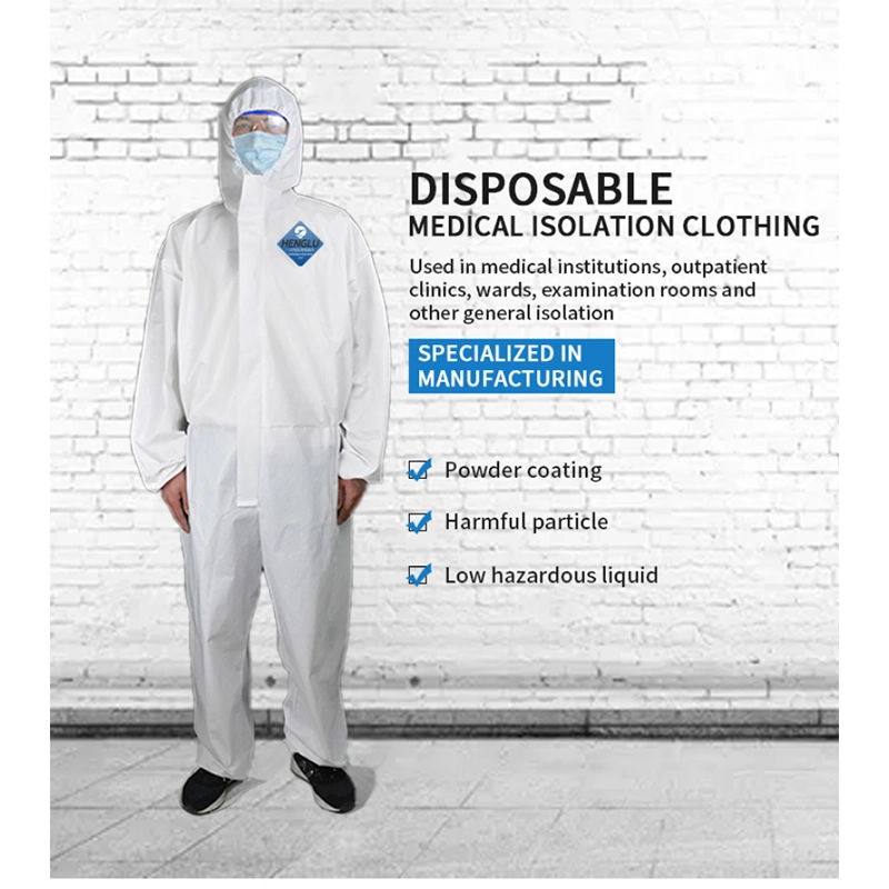 Disposable Nonwoven Protection Suit Coverall Full Body Protection Suit Virus