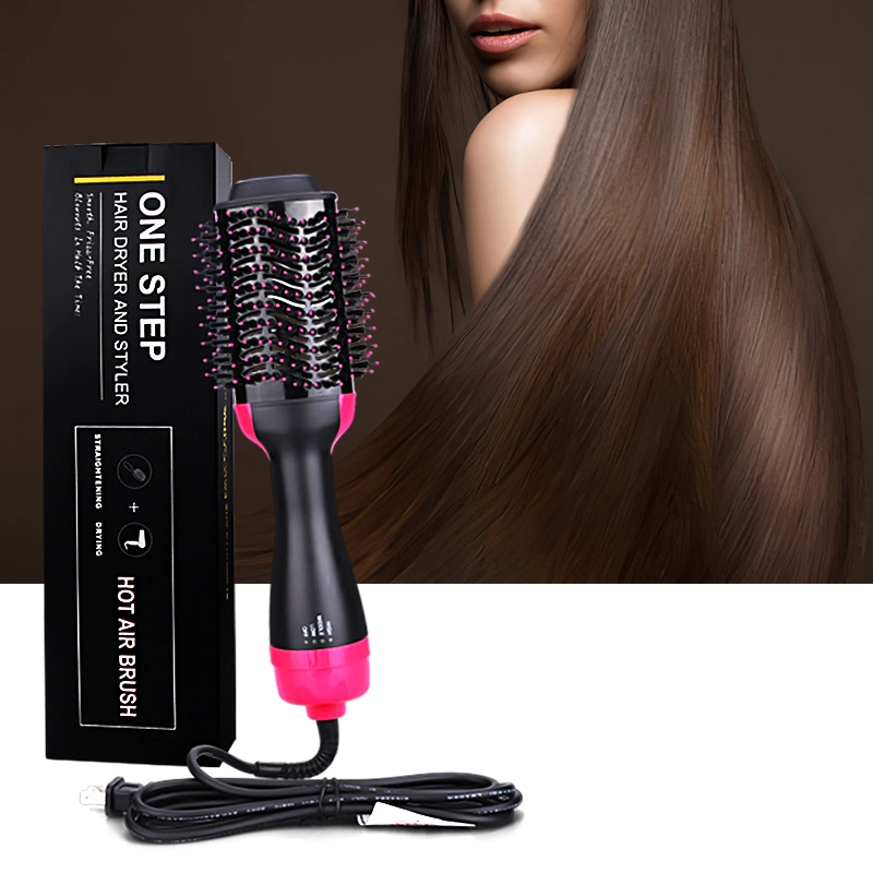 Negative Ion One Step Hair Dryer Volumizer Hair Styler Hot Air Hair Straightener Brush