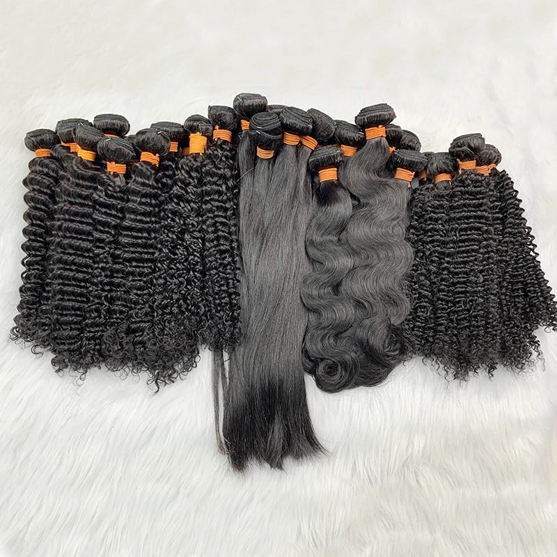 Perivian Deep Wave Hair Bundles with Closure 36 Inch Brazilian Hair Wave Curly Bundles with Closure