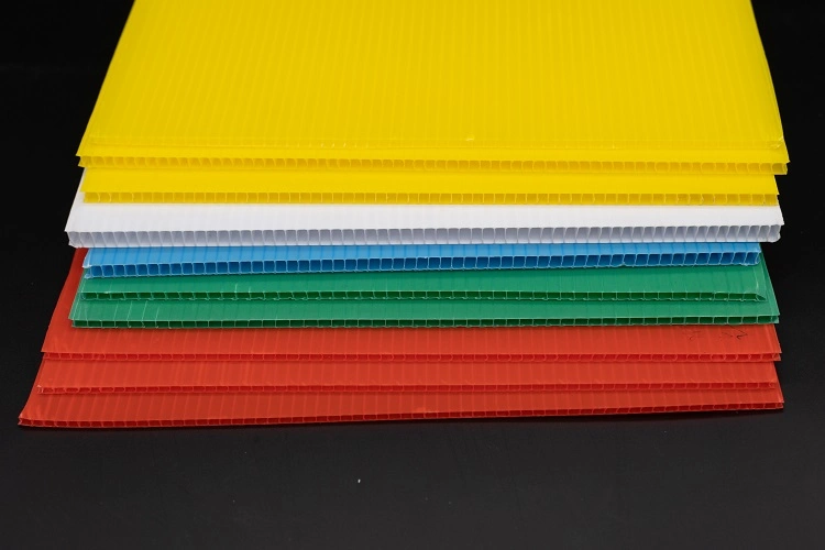 2mm Black Floor Protection Corrugated Plastic Sheets Black Coroplast Sheet for Floor Protective