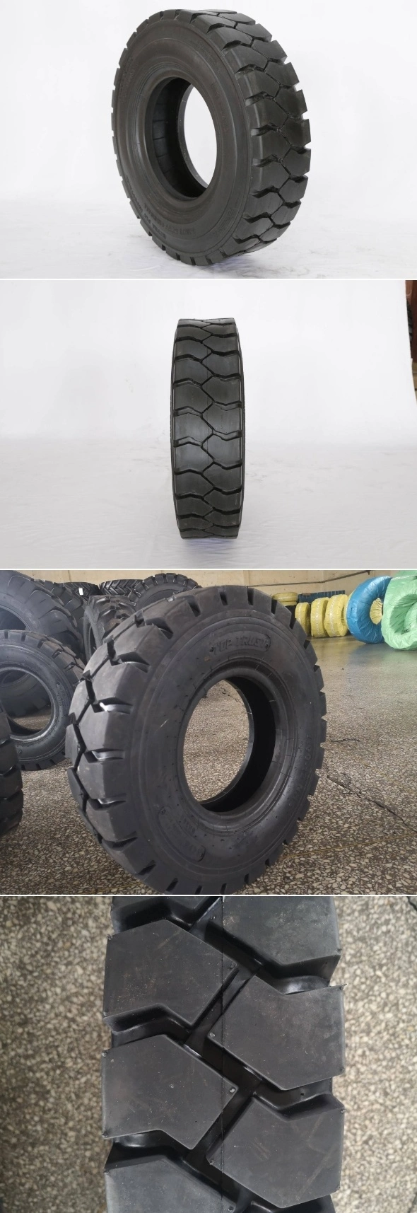 Industrial Pneumatic Tyre with Big Block Pattern 8.25-12 Forklifts Tyre.