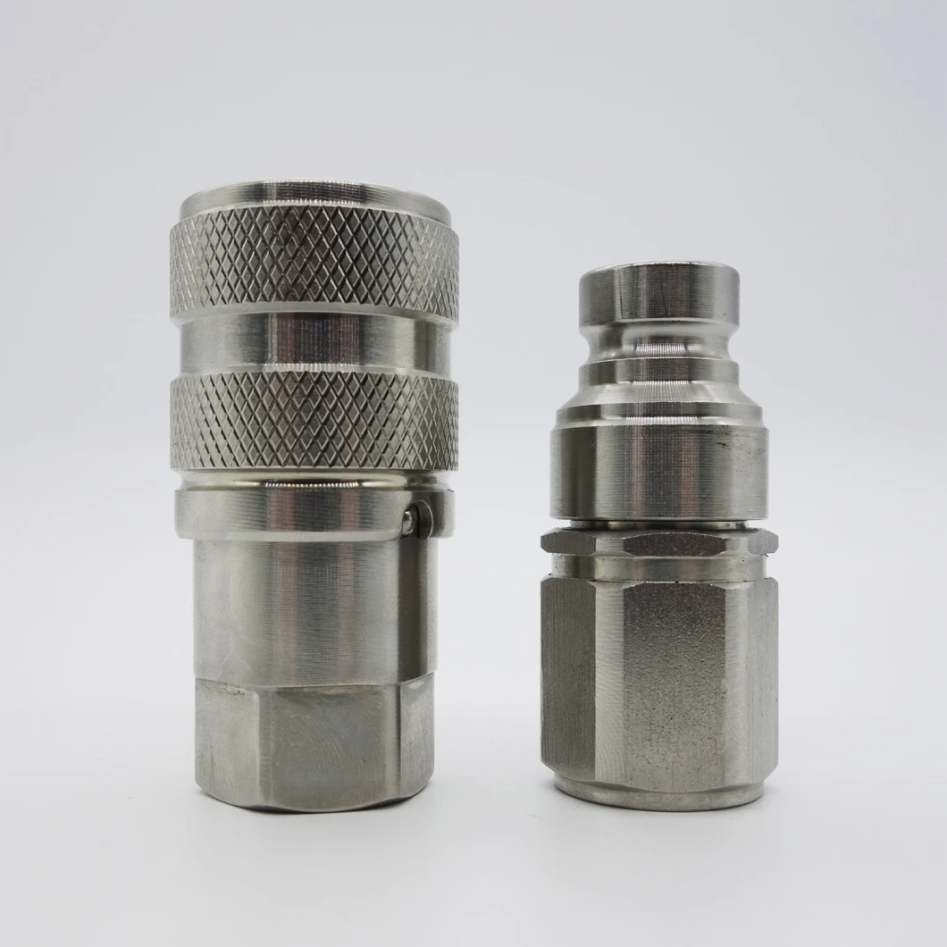 NAIWO Hydraulic Quick Release Coupler Connector Coupling Carbon Steel