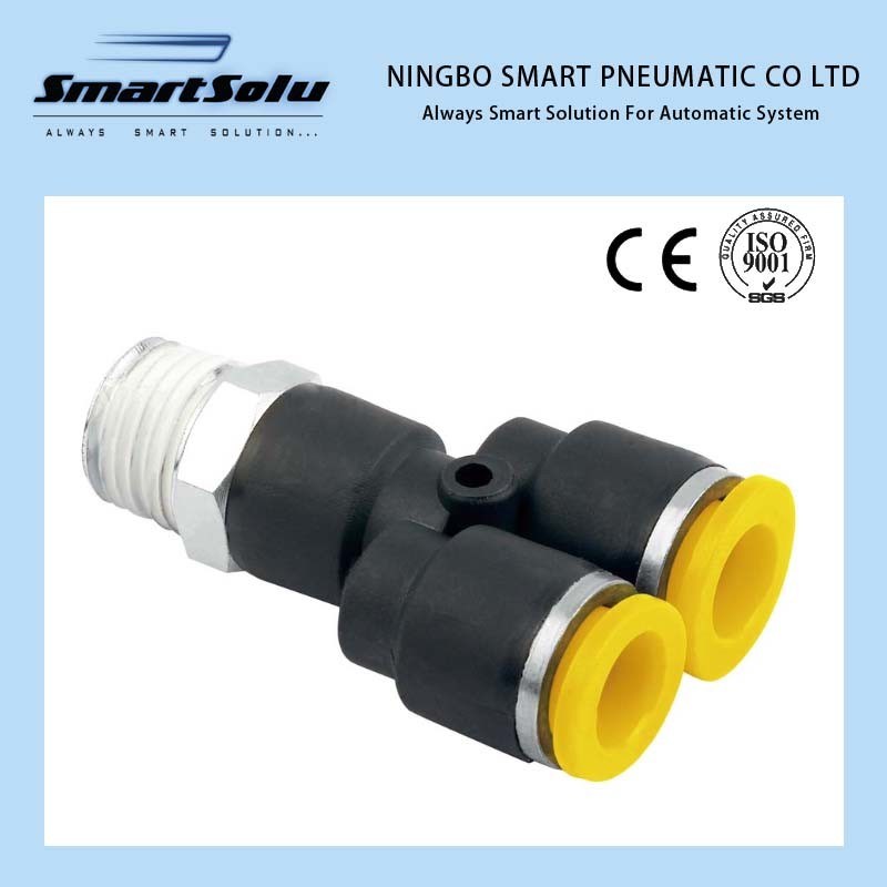 Ningbo Smart High Quality Pwt Plastic Pneumatic Push in Fitting
