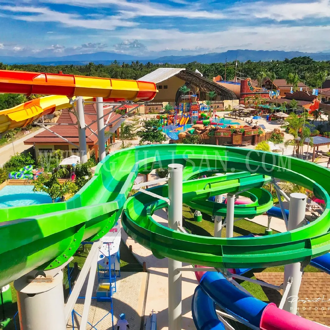 Spiral Tube Slide From Amusement Park Equipment Manufacturer in Water Park- Slide  Spiral