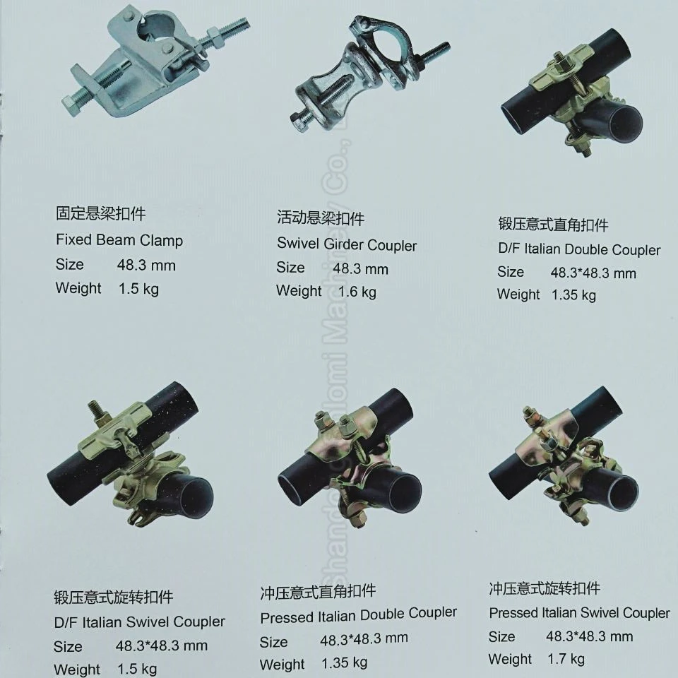 The European Market BS1139 Standard Drop Forged Scaffolding Swivel Coupler 60mm*60mm