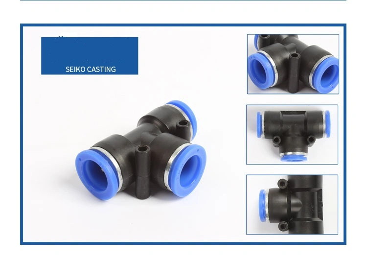 Air Fitting Quick One Touch Push in Plastic Connectors Pneumatic Fitting for Mist Fog System