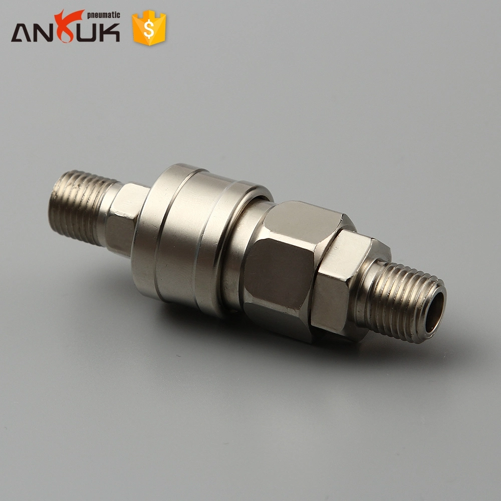Pneumatic Quick Couplings Straight Nickel Push to Quick Joint Air Fitting Tube Connector