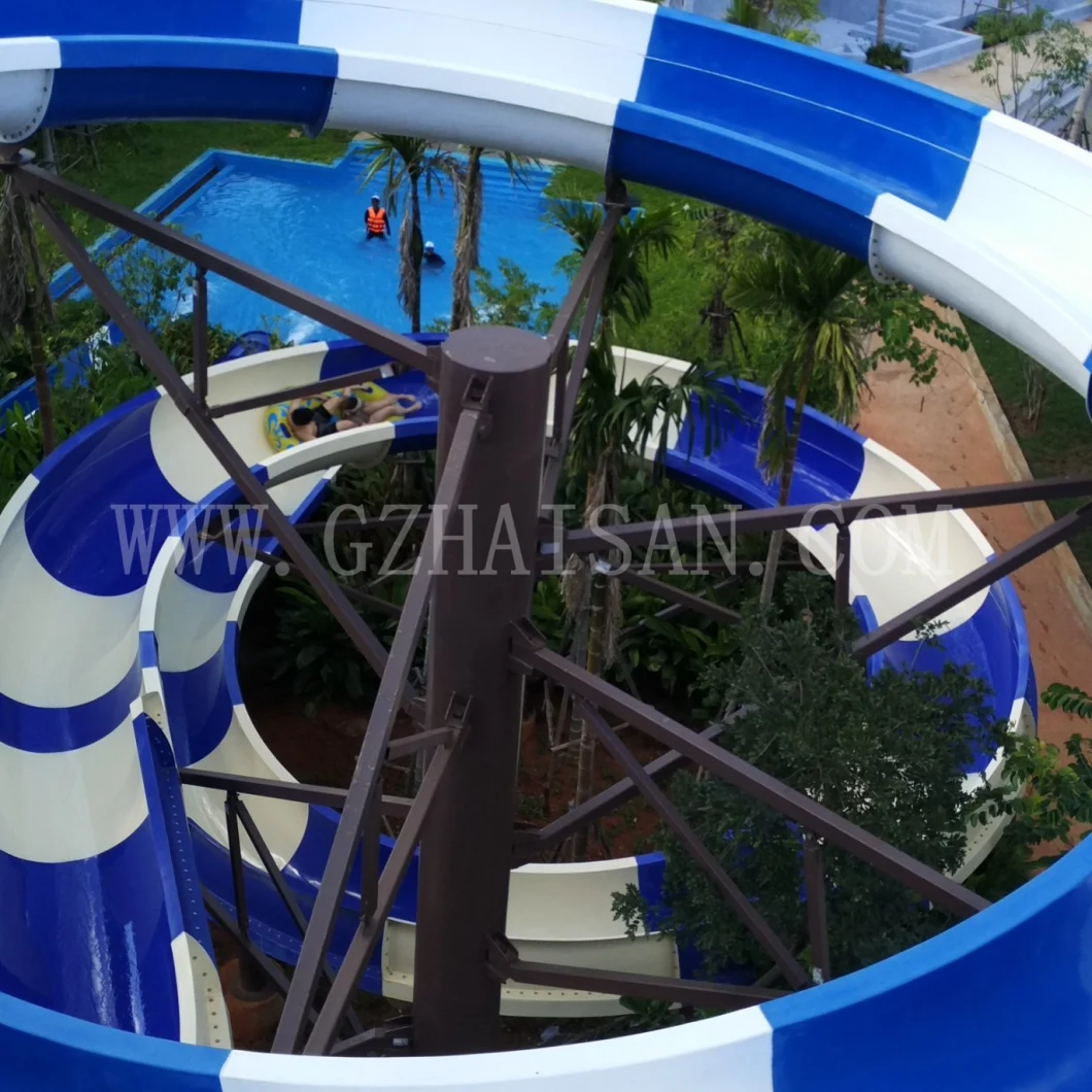 Spiral Tube Slide From Amusement Park Equipment Manufacturer in Water Park- Slide  Spiral